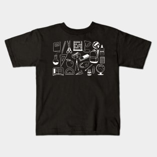 School Student Teacher Minimalist Design Kids T-Shirt